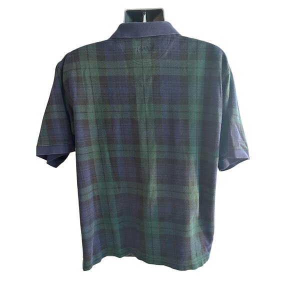 Gear for Sports University of Hawaii Vintage Golf Shirt Blue and Green Plaid XL - Picture 2 of 7